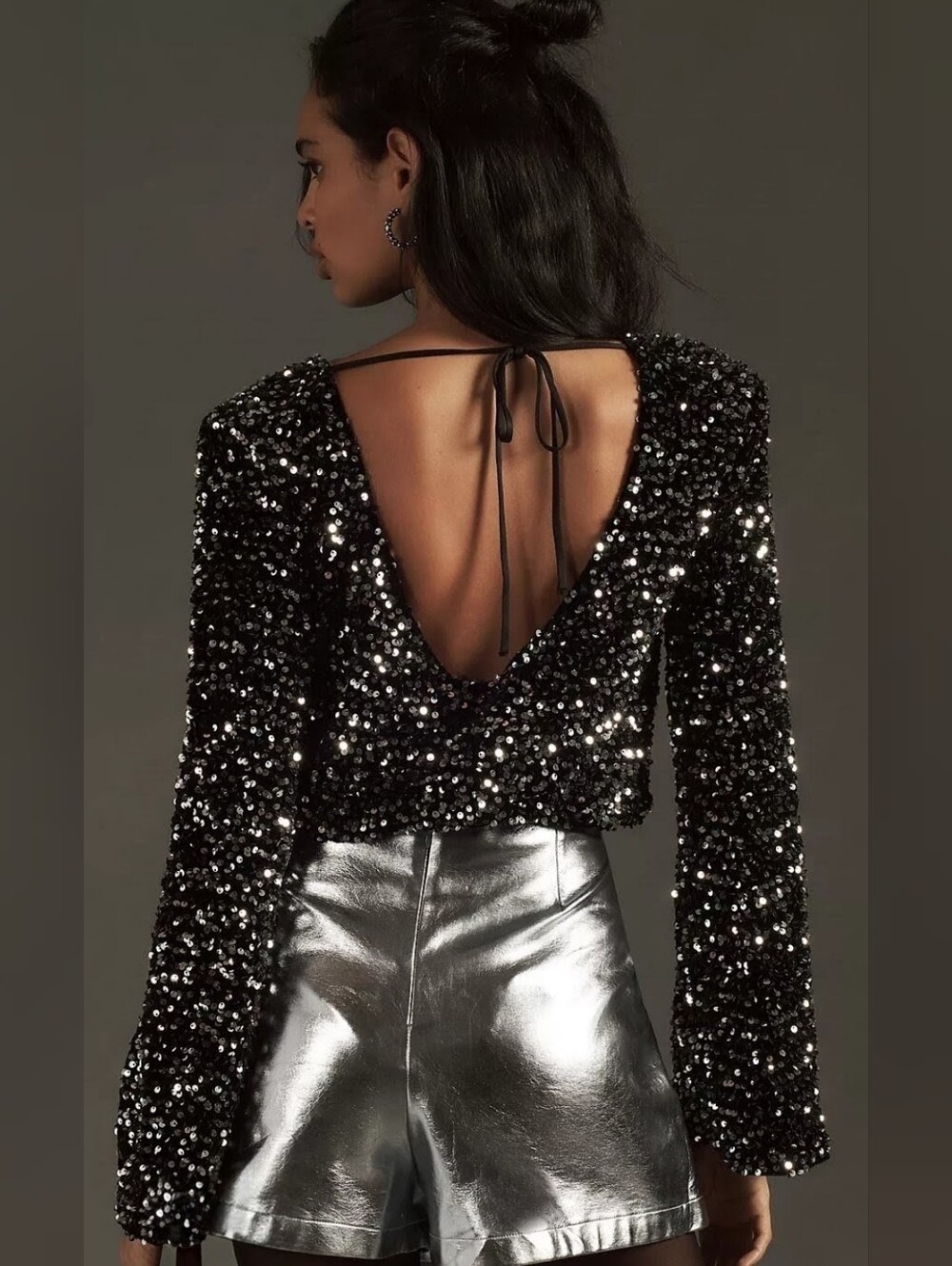 Anthropologie Sequin Bodysuit